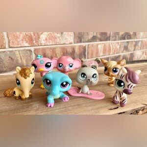 LOT SPLIT, see other listing Set of 8 Littlest Pet Shop zoo misc animals